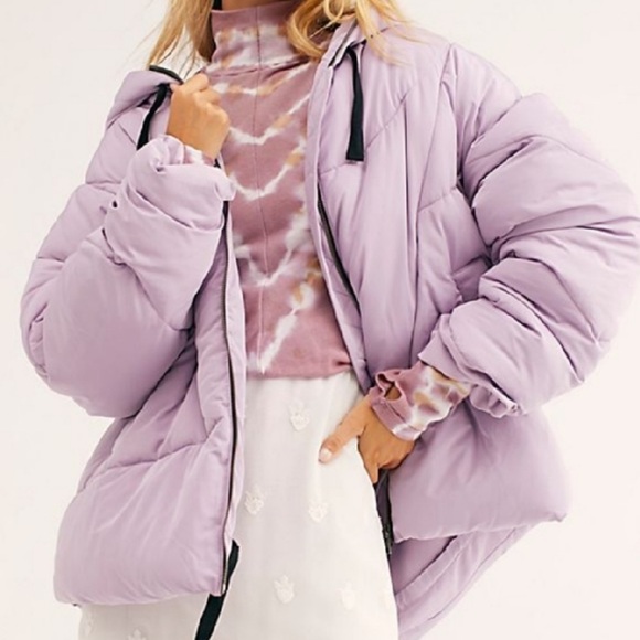 Free People Jackets & Blazers - Free People Hailey Puffer Coat size small